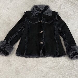 Shearling Jacket & Headband